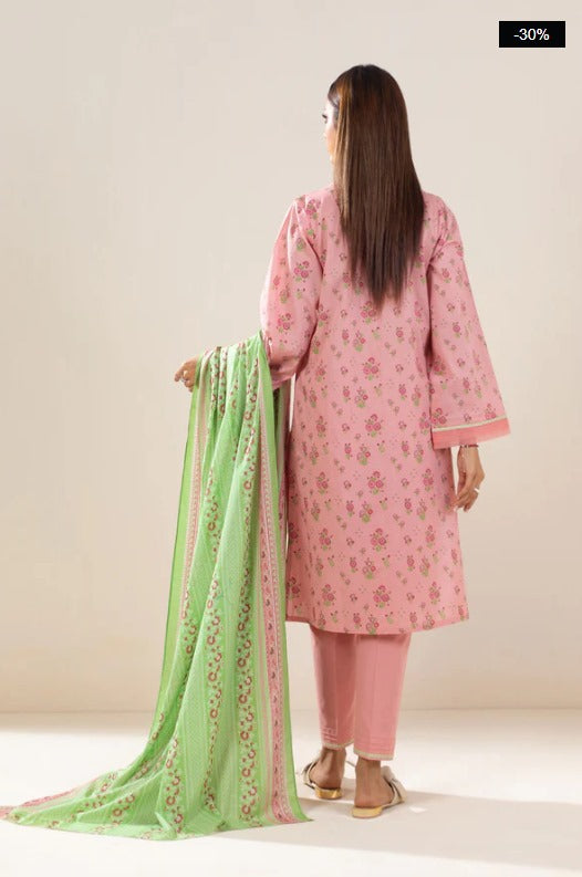 Stitched 3 Piece Embroidered Lawn Suit